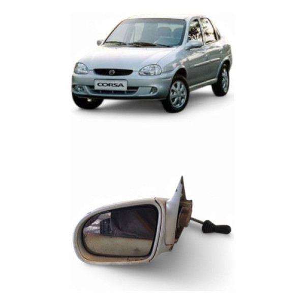 Retrovisor Manual Esquerdo Gm Corsa Classic 2003/2004