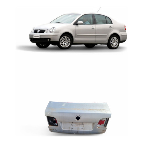 Tampa Traseira Volkswagen Polo Sedan 2004/2005