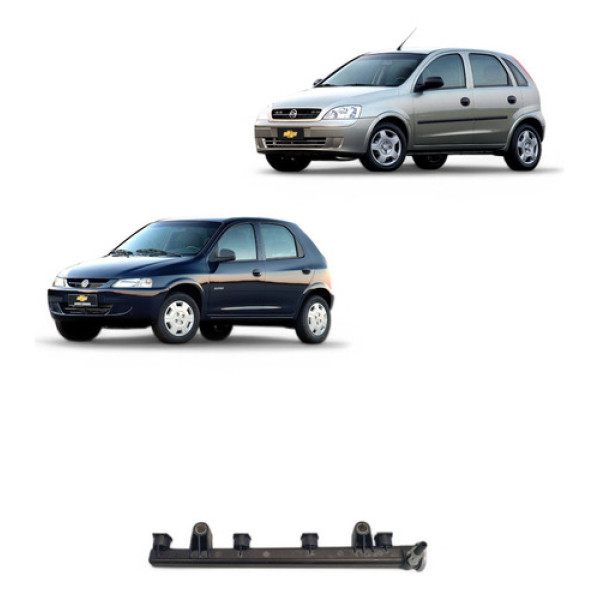Flauta Injetora Gm Corsa Celta 1.0 Flex 2006/2007 93345366