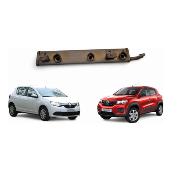 Flauta Bico Injetor Renault Kwid Sandero 1.0 3cc 2017/2022