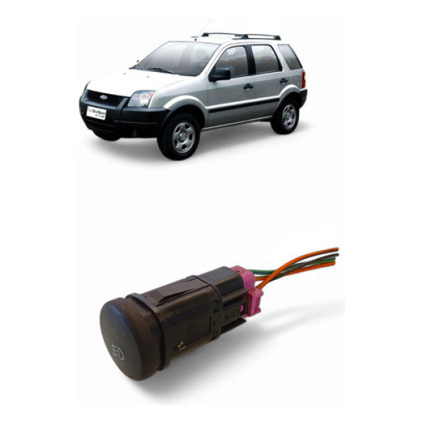 Botão Farol Milha Ford Ecosport 1.6 8v 2005/06 2s6515k218aa