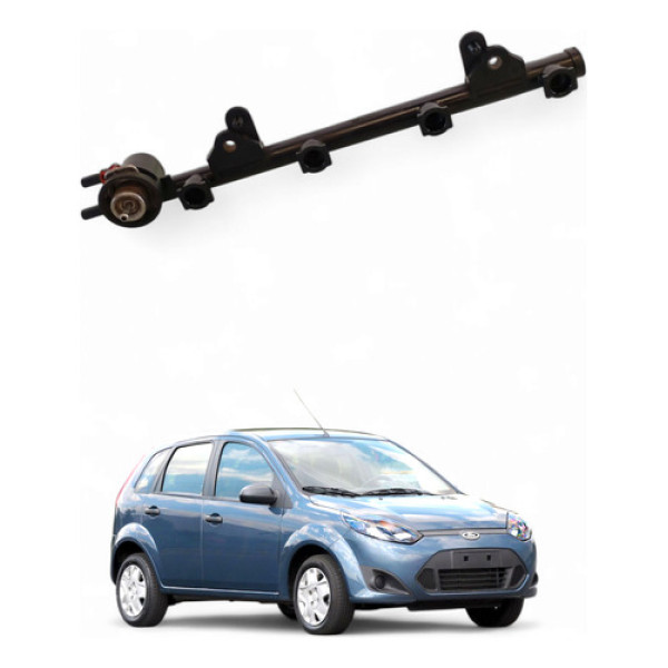 Flauta Bico Injetor Ford Fiesta Zetec 2003/2012 Xs6u9d280ab