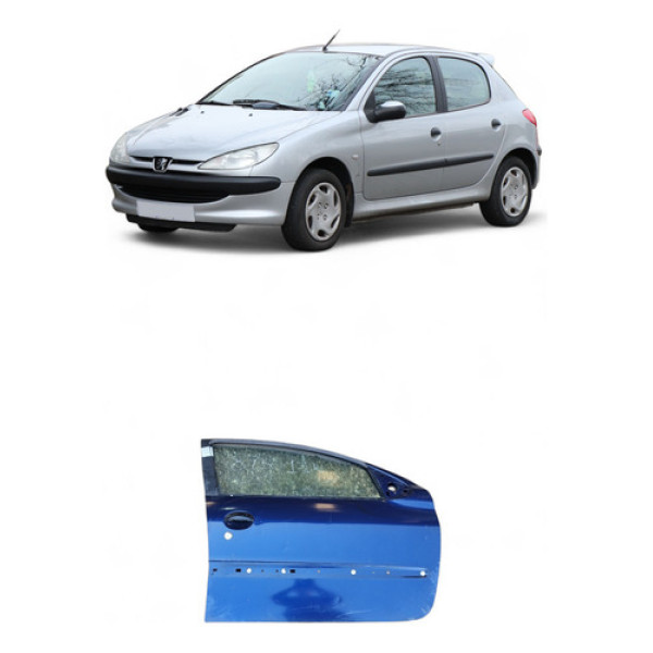 Porta Dianteira Direita Peugeot 206 2003/2004