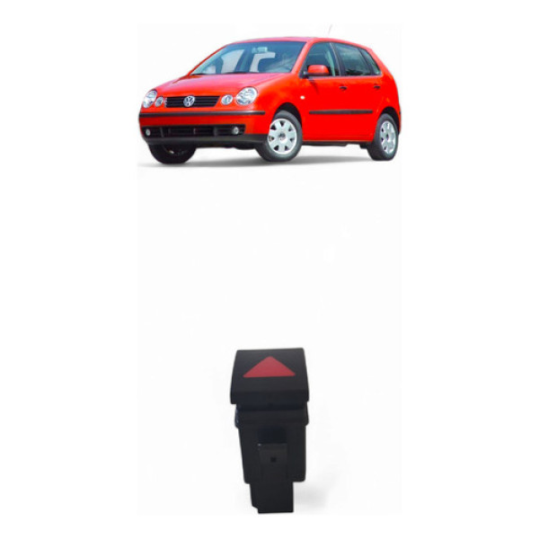 Botão Pisca Alerta Vw Polo 2002/03 6q0953235