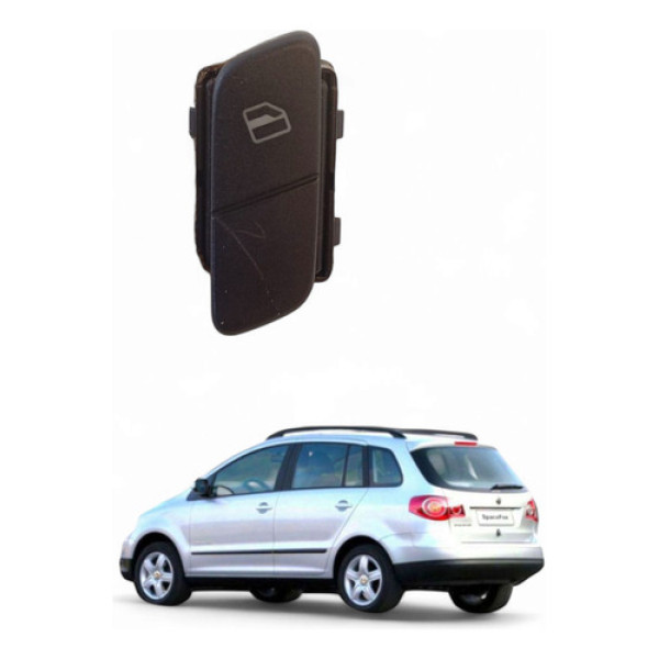 Botão Comando Vidro Elétrico Tras Esq Vw Spacefox 1.6 06/07