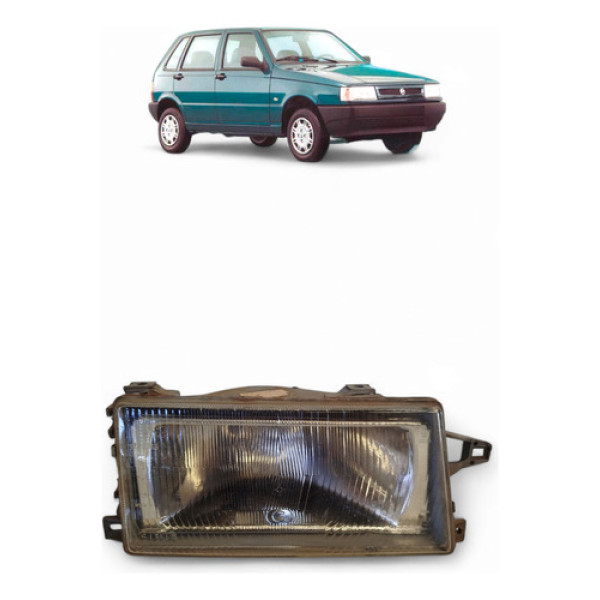 Farol Dianteiro Direito Fiat Uno Mille 2002/03