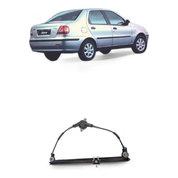 Máquina Vidro Diant Direita Fiat Siena 2003/2004