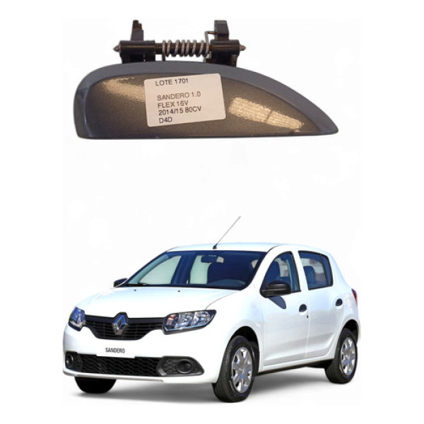 Maçaneta Externa Porta Dianteira Dir Renault Sandero 14/15
