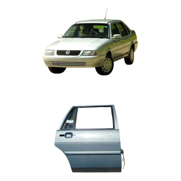 Porta Traseira Direita Santana Verde 91/98