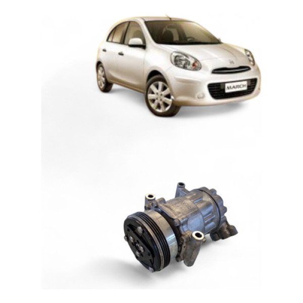 Compressor Ar Cond Nissan March 1.0 16v Flex 2012/2013