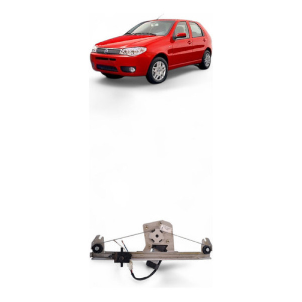 Máquina Vidro Elétrico Traseira Esquerda Fiat Palio 2005/06