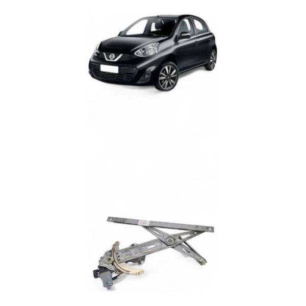 Máquina Vidro Dianteira Direita Nissan March 2020