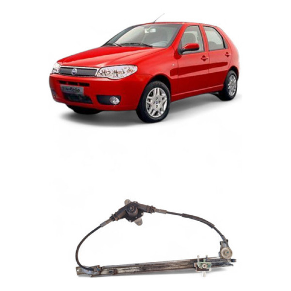 Máquina Vidro Manual Tras Esq Fiat Palio 2003/2004