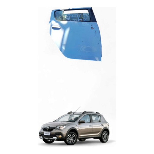 Porta Traseira Direita Renault Sandero 2023/2024 Com Detalhe