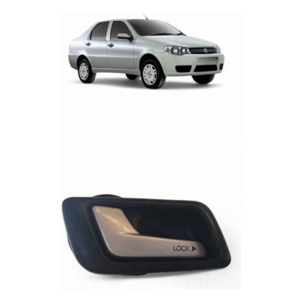Maçaneta Interna Traseira L/e Fiat Siena 2010/11
