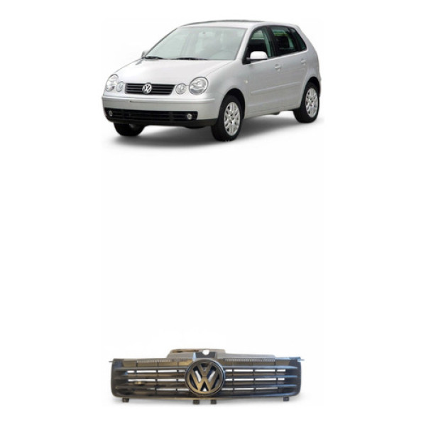 Grade Para-choque Volkswagen Polo 2004/2005 6q0853653c