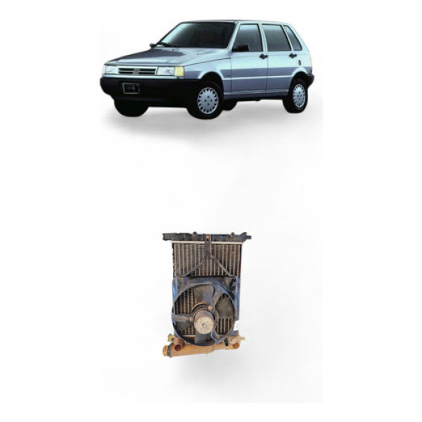 Radiador C/ Ventoinha Fiat Uno Gasolina 1997/1998