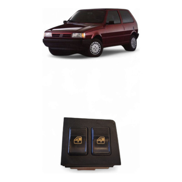 Botão Comando Vidro Esquerdo Fiat Uno 1997/98 2p