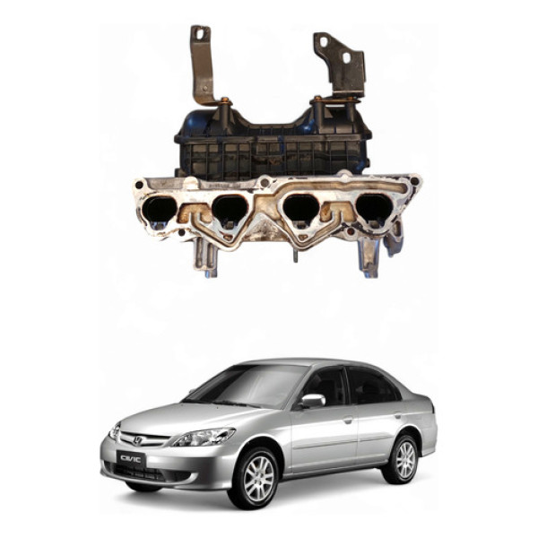 Coletor Admissão Honda Civic 1.7 2001/2006