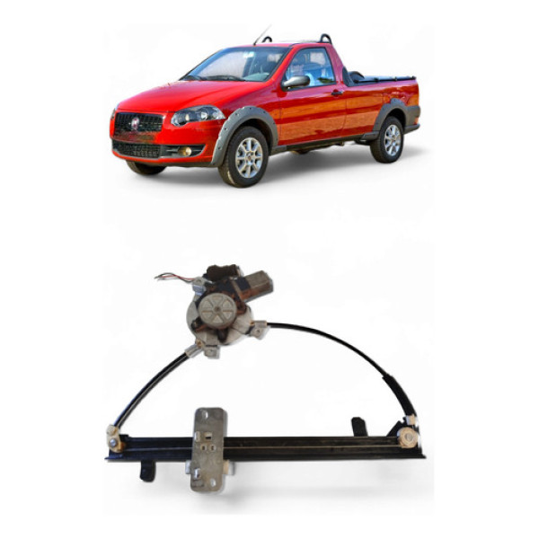 Máquina De Vidro Elétrica Dianteira L/e Fiat Strada 2009/10