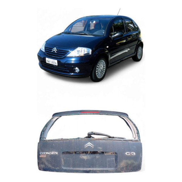 Tampa Traseira Porta Malas Citroen C3 2003/2012