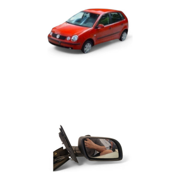 Retrovisor Manual Direito Volkswagen Polo 2003/2004