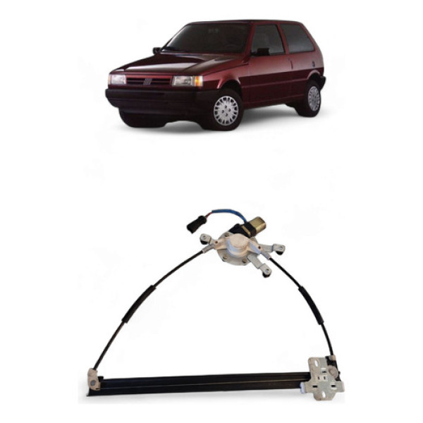 Máquina De Vidro Elétrica Dianteira L/e Fiat Uno 1997/98