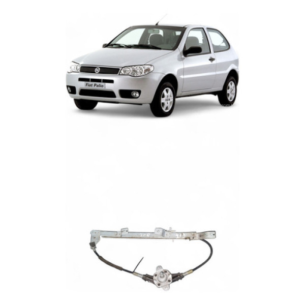 Máquina Vidro Traseira Direita Fiat Palio 2004/2012