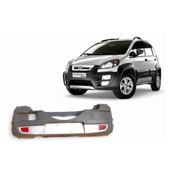 Pára-choque Traseiro Fiat Idea Adventure 2011/2016 C/detalhe