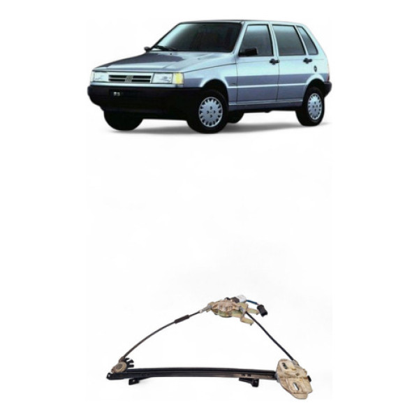 Máquina Vidro Dianteira Esquera Fiat Uno 1997/1998