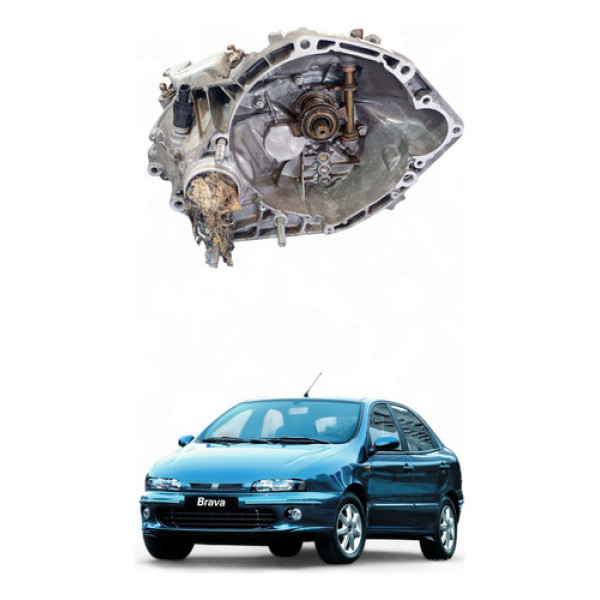 Caixa Câmbio Marcha Fiat Brava 1.6 16v Gas 106cv 2001