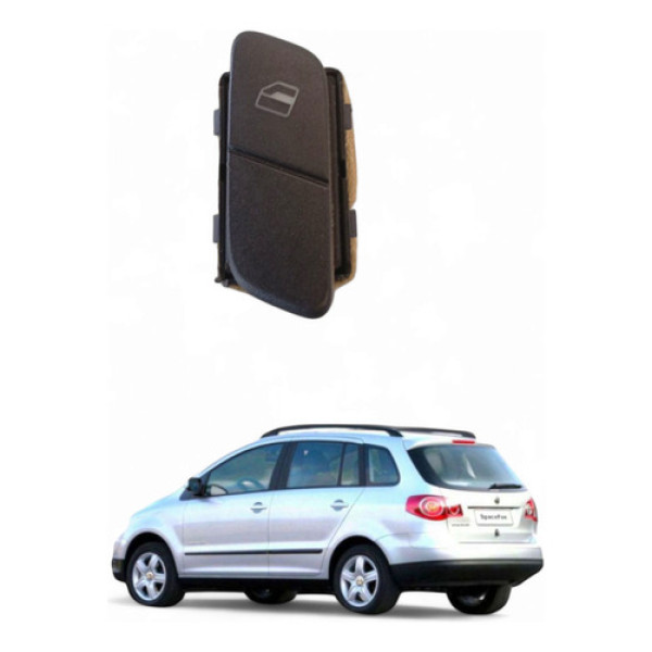 Botão Comando Vidro Tras Elétrico Dirt Vw Spacefox 1.6 06/07