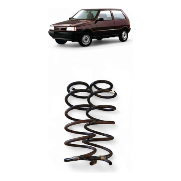 Par Mola Suspensão Traseira Fiat Uno 1.0 1997/98