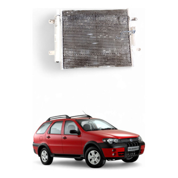 Condensador Ar Fiat Palio Weekend Flex 8v 1.8 2004/2005