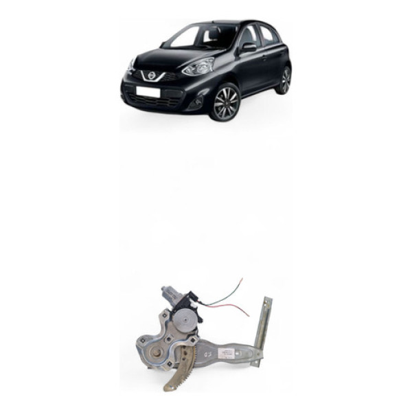 Máquina Vidro Traseira Direita Nissan March 2020