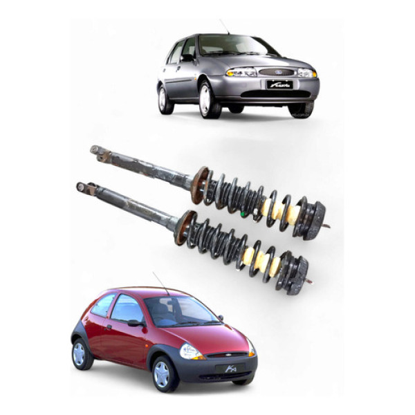 Par Mola Suspensão Dianteira Ford Ka Fiesta 1997/2000