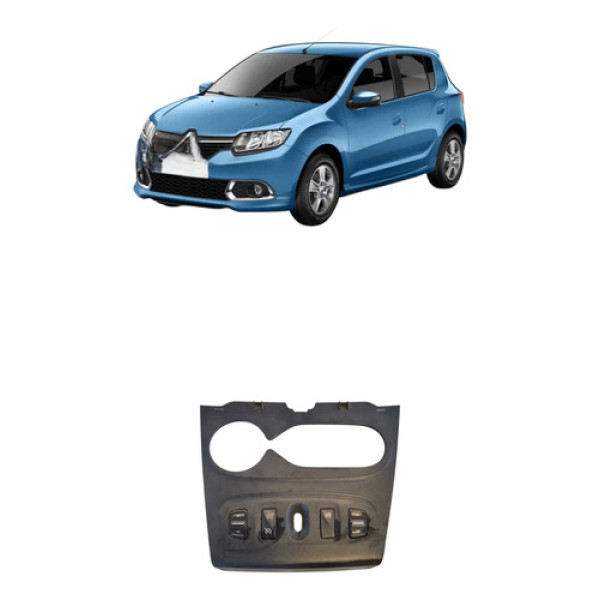 Moldura Central Renault Sandero 2014/2017