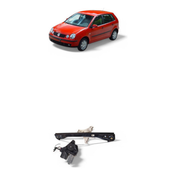 Máquina Vidro Elétrico Traseira Esquerda Vw Polo 2003/2004