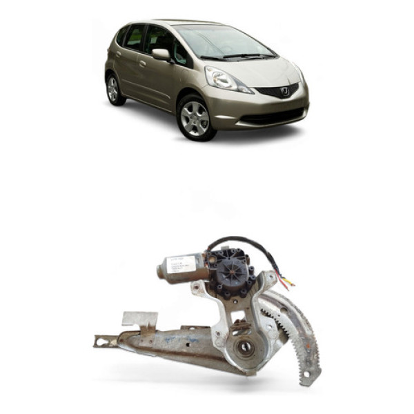 Máquina De Vidro Elétrica Traseira L/d Honda Fit 2008/09