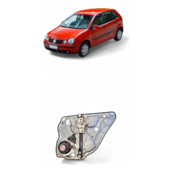Máquina Vidro Traseira Esquerda Volkswagen Polo 2002/2003