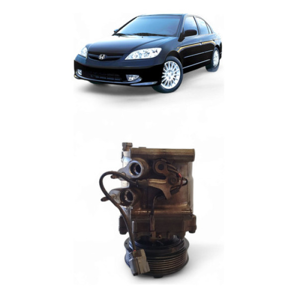 Compressor De Ar Honda Civic 1.7 2003/04 38800plma02