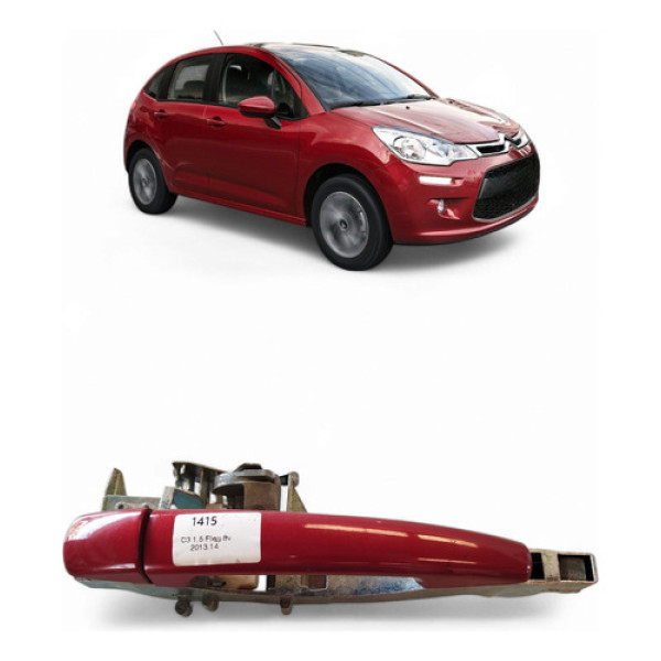 Maçaneta Externa Traseira L/d Citroen C3 2013/14 9670931980