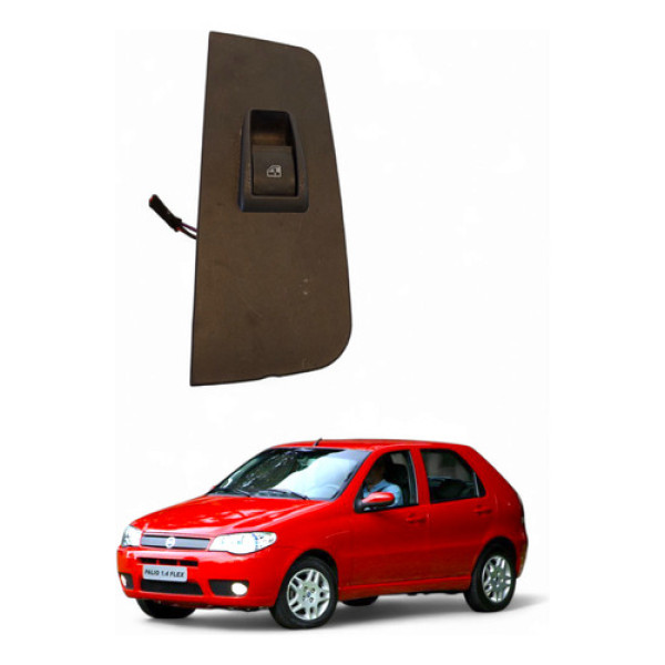 Botão Comando Vidro Traseira Esq Fiat Palio 1.4 2005/2010
