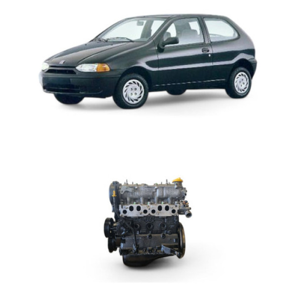 Motor Parcial Fiat Palio Fiasa 1.0 Ex Mpi Gasolina 1998