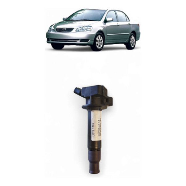 Bobina Ignição Toyota Corolla 1.8 2002/08 9091902239