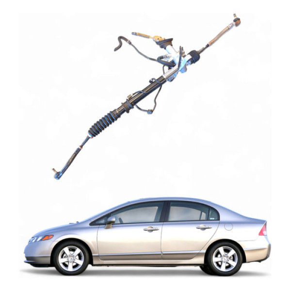 Caixa Direção Hidráulica Honda Civic Sedan Lxs 2008 1.8 16v