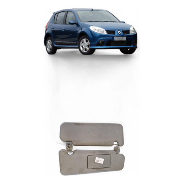 Par Quebra Sol Espelho Renault Sandero 07/17
