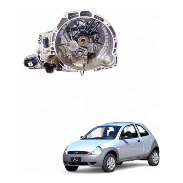 Caixa Câmbio Marcha Ford Ka 1.0 2003/04 65cv Gas Xs6r7f096aa