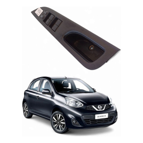 Botão Comando Vidro Elétrico Diant Esq Nissan March 2020 1.6
