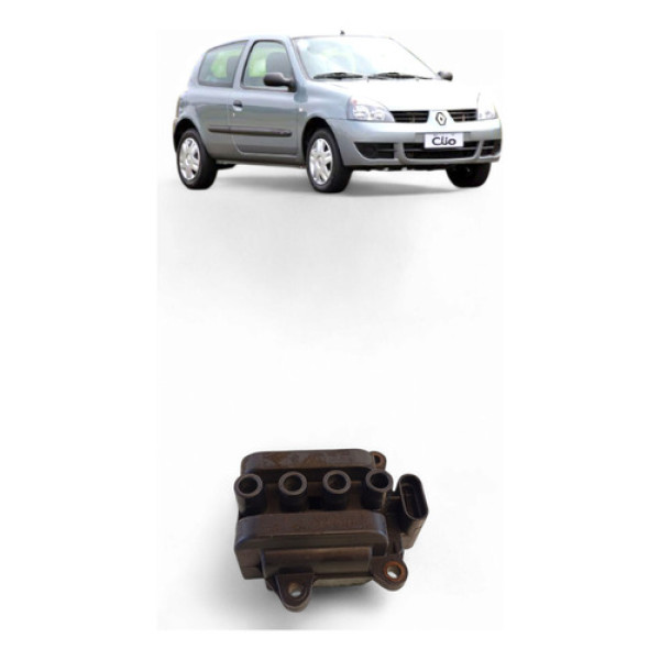Bobina Ignição Renault Clio 1.0 16v Flex 2008/11 8200702693